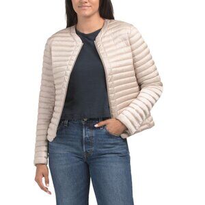 SAVE THE DUCK Beige Quilted Jacket